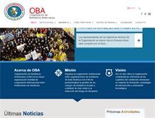 Tablet Screenshot of bomberosamericanos.org